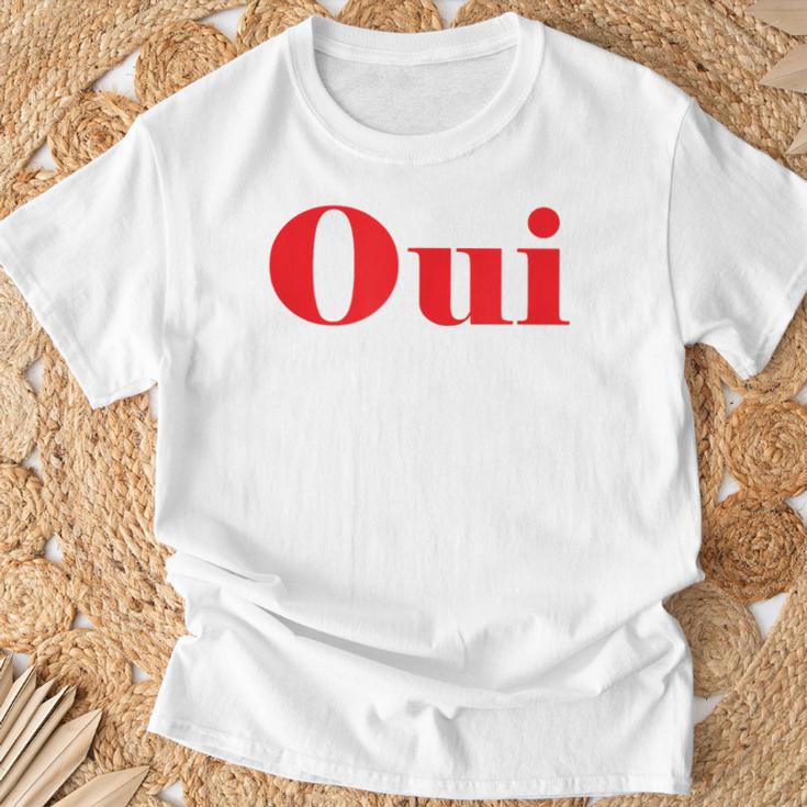 Oui France Paris T-Shirt Geschenke für alte Männer