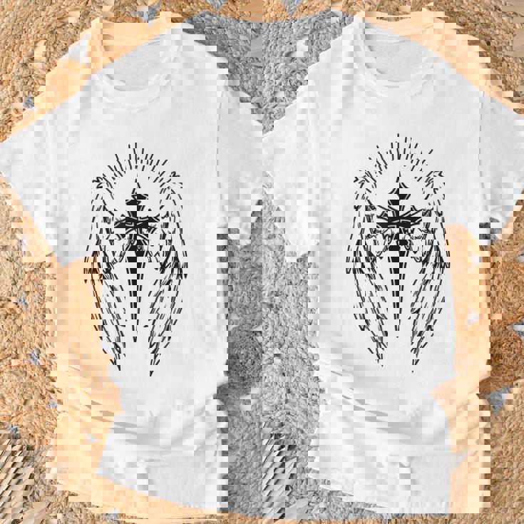 【AEAE】LAYERED GOTHIC LOGO T-SHIRTS [WHITE] 러드 - AEAE LAYERED GOTHIC LOGO T-SHIRTS [WHITE]