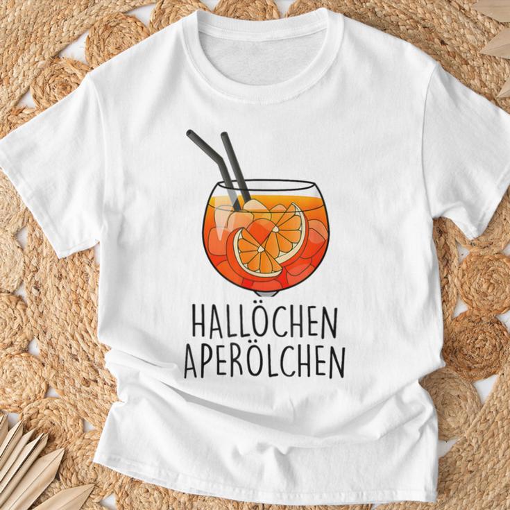 Hallöchen Aperoilchen For And Gray T-Shirt Geschenke für alte Männer