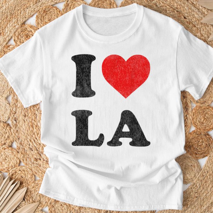 I Heart La Souvenir I Love Los Angeles T-Shirt Geschenke für alte Männer