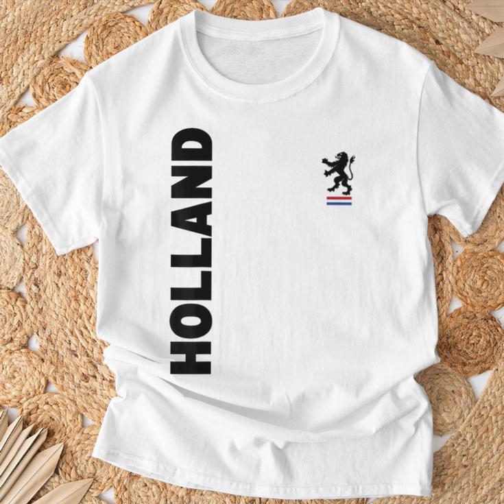 Holland Fan Orange T-Shirt Geschenke für alte Männer