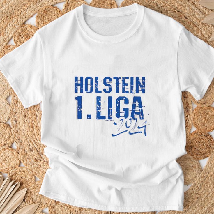 Holstein Football Kicken Fan Kiel Stadium Blue Blue T-Shirt Geschenke für alte Männer