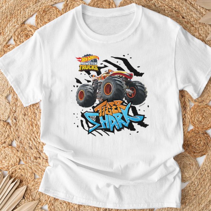 Hot Wheels Tiger Shark Orange Blue T-Shirt Geschenke für alte Männer