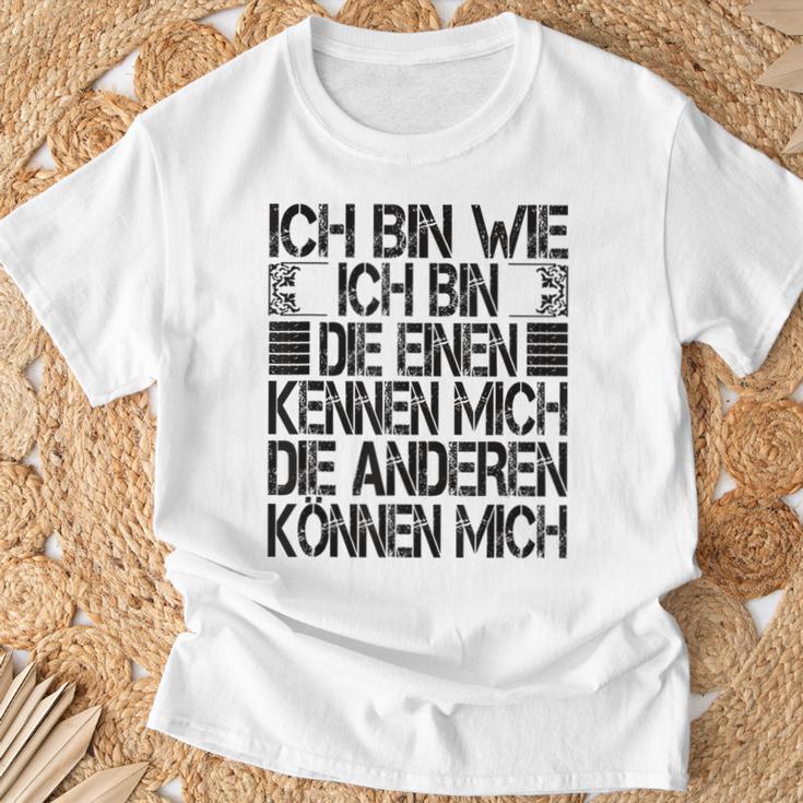 Ich Bin Die Einen Kennen Mich Andere Kann Mich I'm Wie Ich Bin Die Gray T-Shirt Geschenke für alte Männer