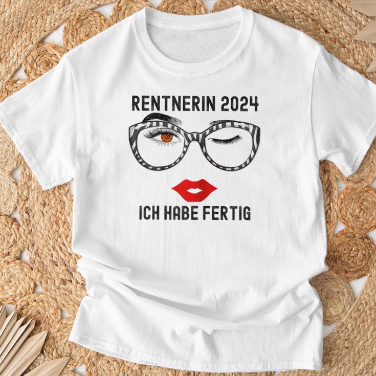 Ich Habe Fertig Rente 2024 T-Shirt Geschenke für alte Männer