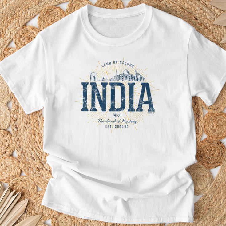 India Retro Styleintage India S T-Shirt Geschenke für alte Männer