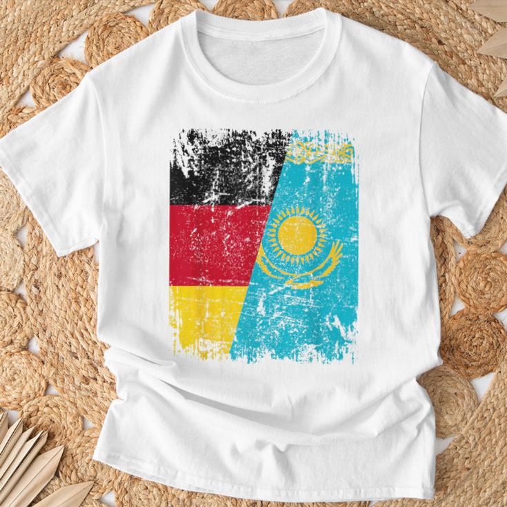 Kazakhstan Germany Flag Children Kazakh T-Shirt Geschenke für alte Männer