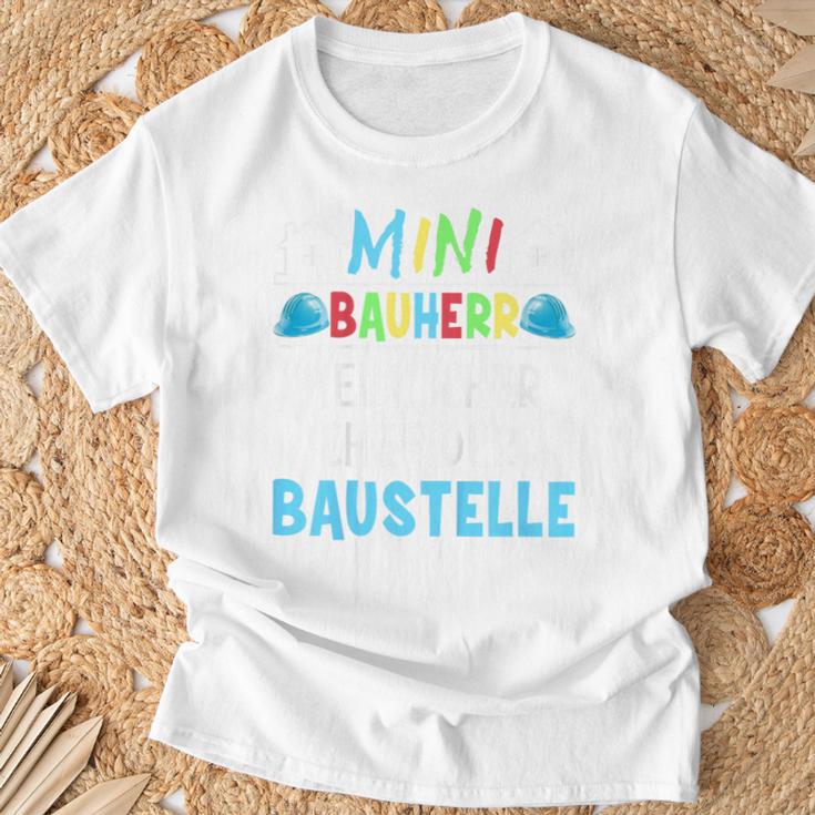 Kinder Alles Gute Zum Richtfest Mini Bauherr 2023 House Building T-Shirt Geschenke für alte Männer