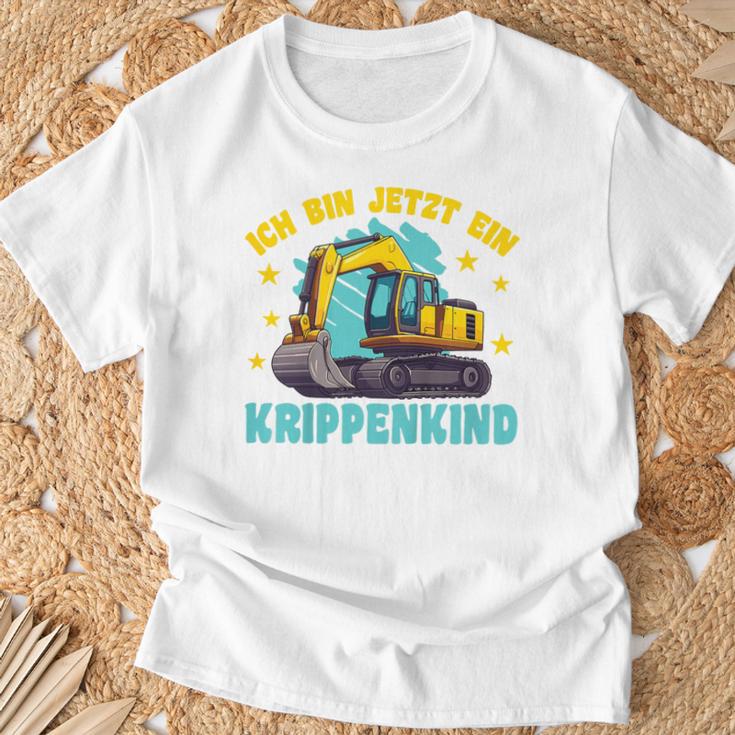 Kinder Ich Bin Jetzt Ein Krippenkind T-Shirt Geschenke für alte Männer