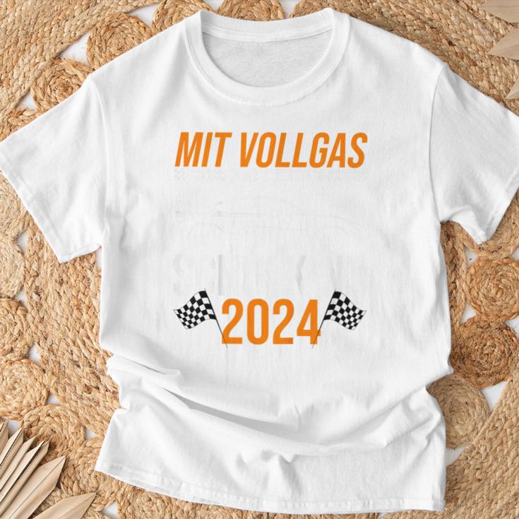 Kinder Mitollgas In Die 1St Klasse Schulkind 2024 Schulkind A T-Shirt Geschenke für alte Männer