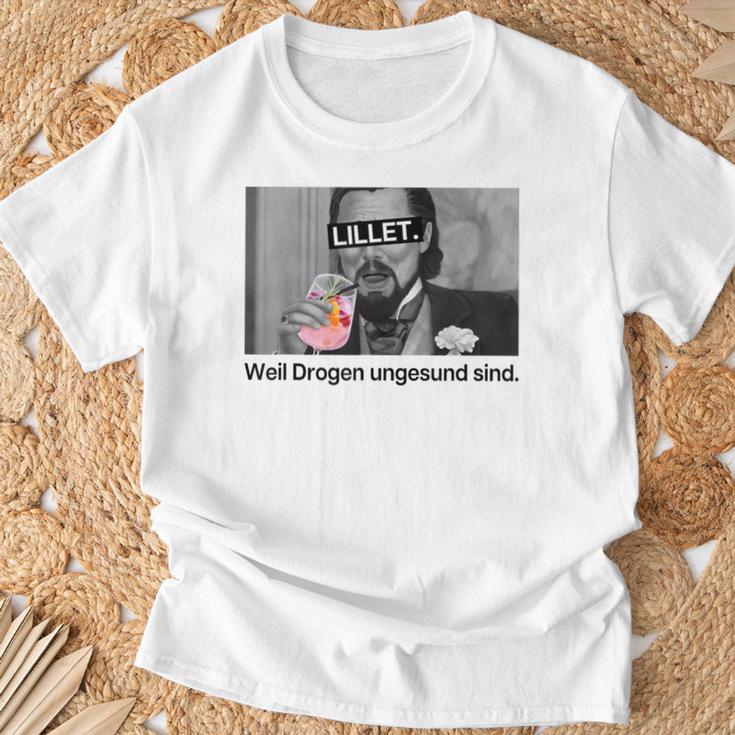 Lillet Weil Drogen Unhealthy Sind X Wildberry Lillet T-Shirt Geschenke für alte Männer