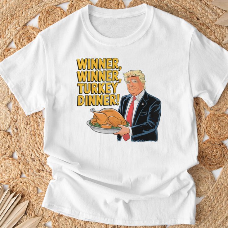 Lustiger Trump-Gewinner Truthahn Dinner Thanksgiving T-Shirt Geschenke für alte Männer