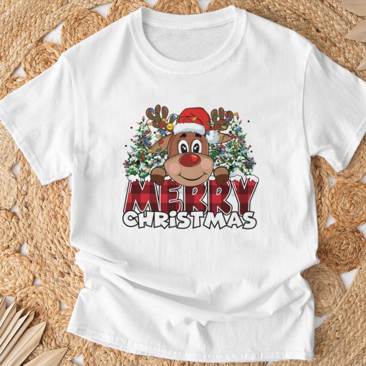 Lustiges Rentier Xmas Männer Frauen Familie Merry Christmas T-Shirt Geschenke für alte Männer