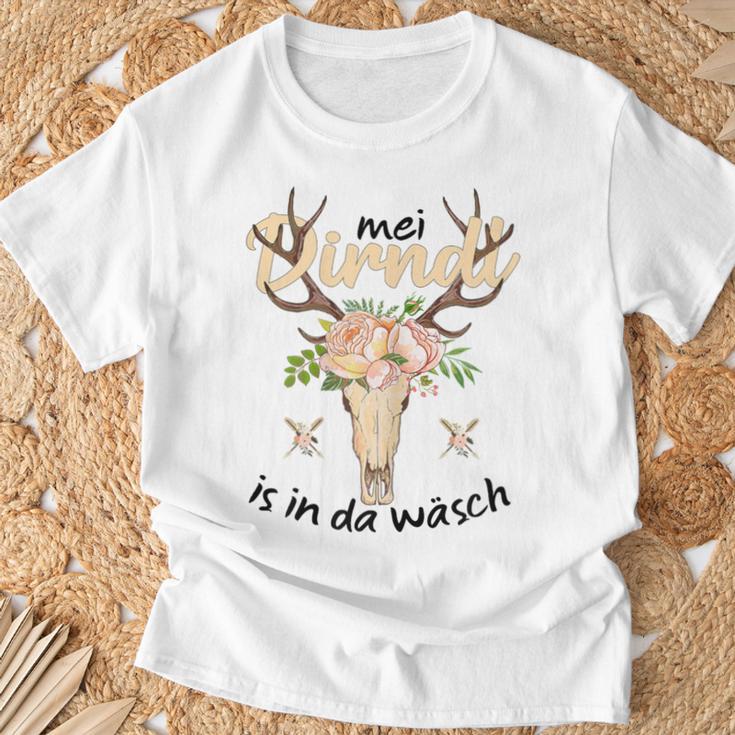 Mei Dirndl Is In Da Wäsch Oktoberfest Dirndl Costume Replacement T-Shirt Geschenke für alte Männer