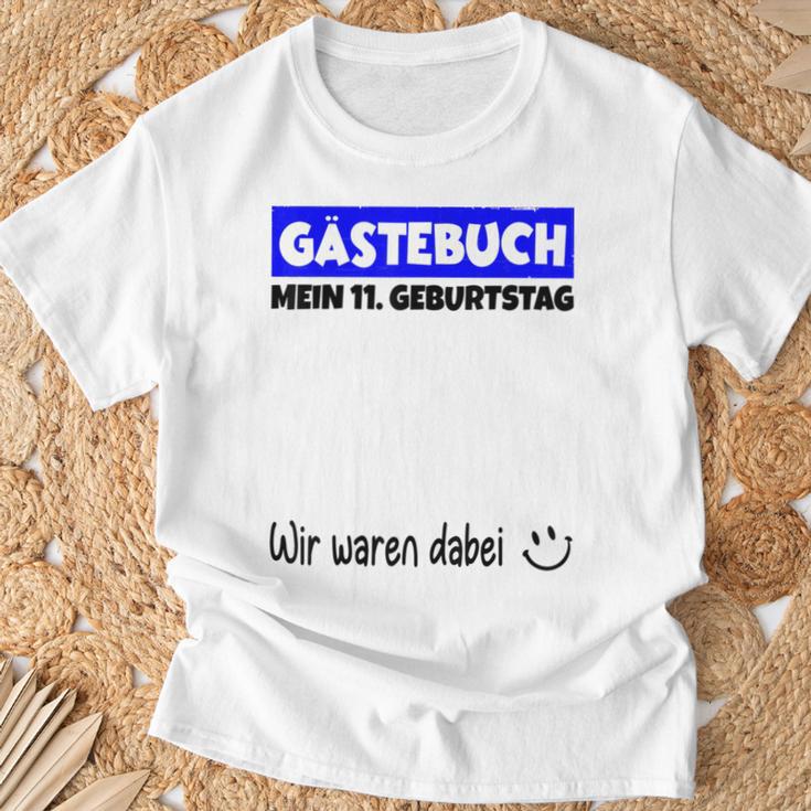 Mein 11St Birthday Wir War Dabei Guestbuch T-Shirt Geschenke für alte Männer