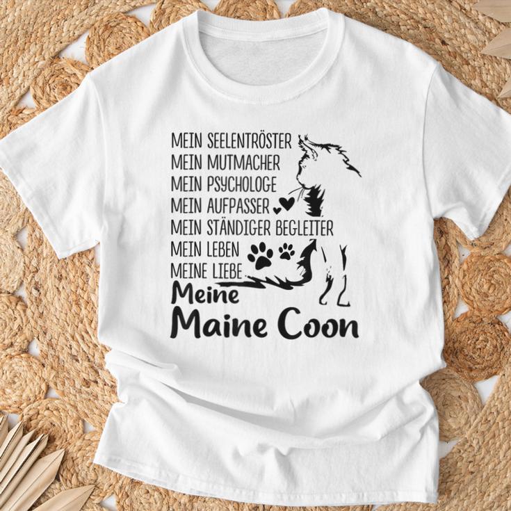 Mein Seelkomöster Meine Maine Coon Cat Lover Kitten T-Shirt Geschenke für alte Männer