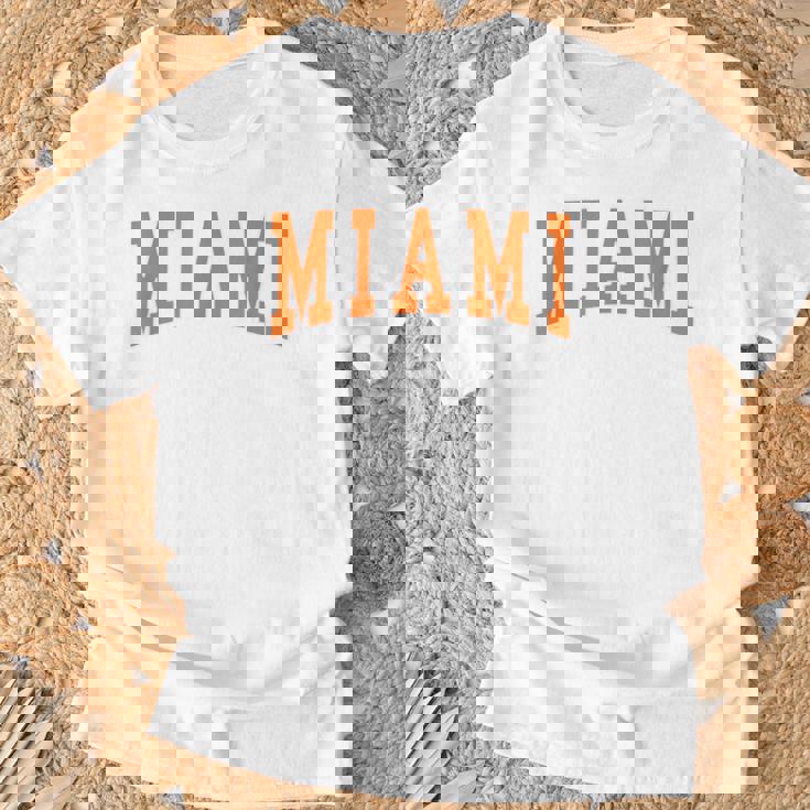 Miami Throwback Classic T-Shirt Gifts for Old Men