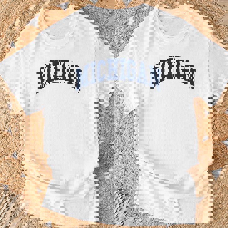 Michigan Throwback Classic T-Shirt Gifts for Old Men