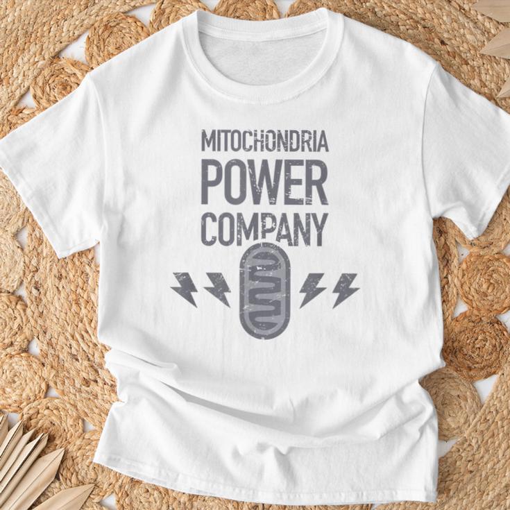 Mitochondria Biology TeacherAnimal Cell Mitochondria Silver T-Shirt Geschenke für alte Männer