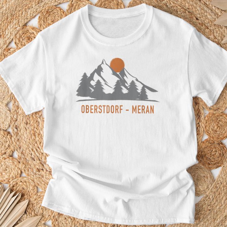 Oberstdorf Meran Fernwanderweg E5 Alpenüberquerung T-Shirt Geschenke für alte Männer