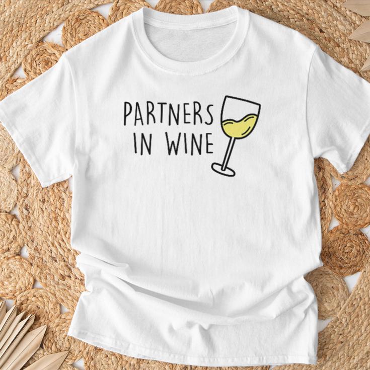 Partners In Wine Wine Red Wine Rose Wine Am Pm Wine Fun T-Shirt Geschenke für alte Männer