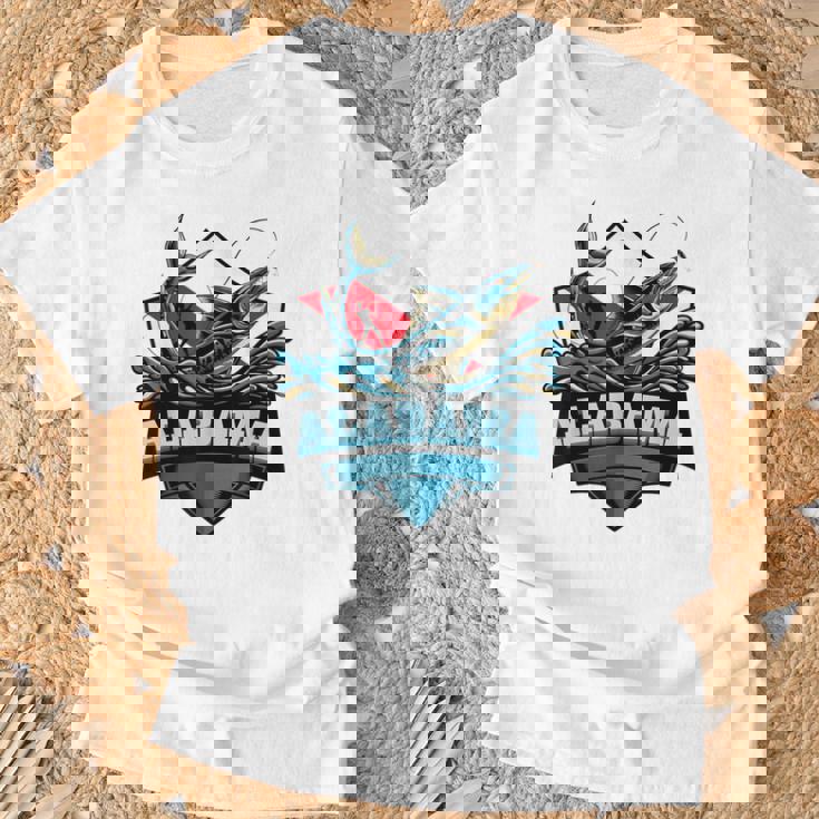 Pesca En Alabama Pesca Alabama Camiseta unisex Regalos para ancianos