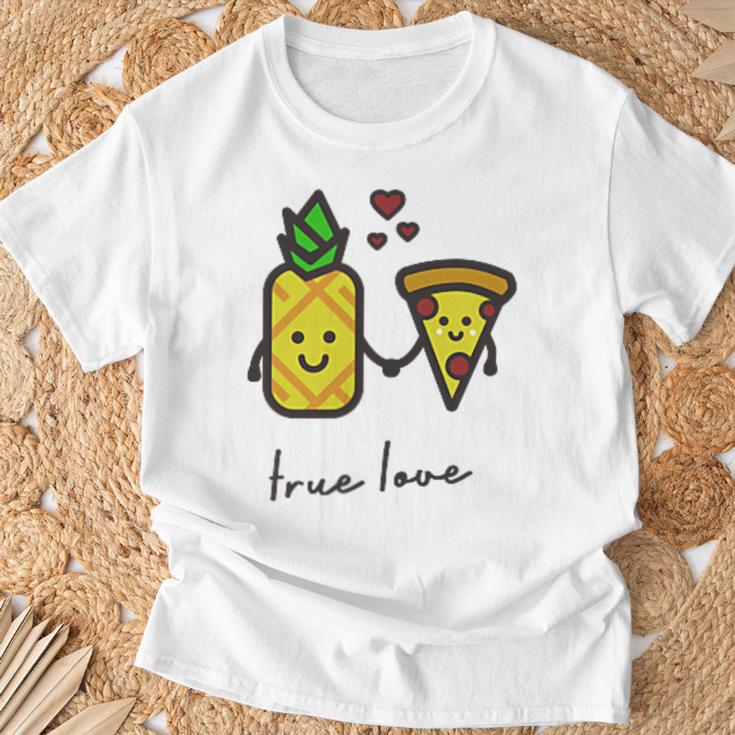 Pizza Hawaii True Love Pizza Love T-Shirt Geschenke für alte Männer