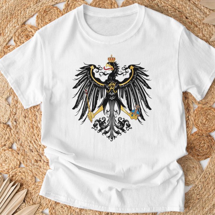 Preußen Wappen Patriot Deutschland Blue T-Shirt Geschenke für alte Männer