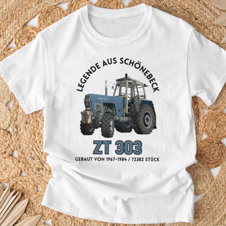 Progress Zt 303 Tractor Legend From Schönebeck Gray T-Shirt Geschenke für alte Männer