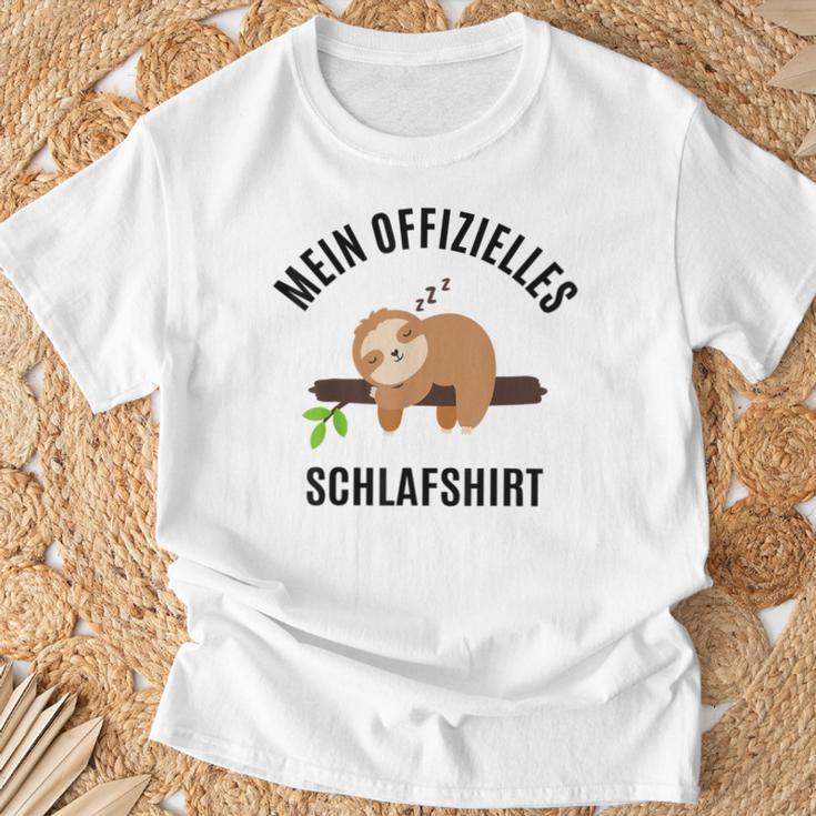 Pyjamas Top Pyjamas Sloth Sleep T-Shirt Geschenke für alte Männer