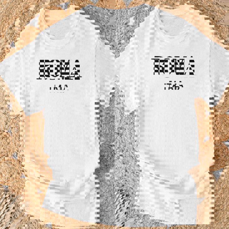 Roma Italia Retro Preppy Italy Girls Rome Souvenir T-Shirt Gifts for Old Men