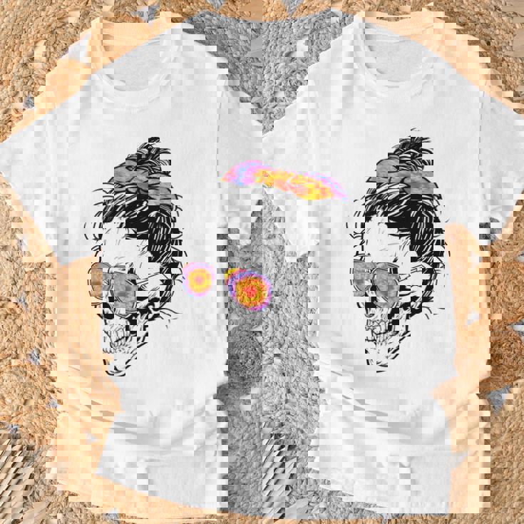 S De Calavera Calavera Manga Larga Camiseta unisex Regalos para ancianos
