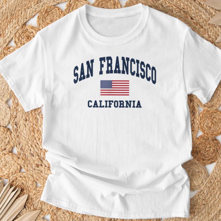 San Francisco Usa Flag Classic T-Shirt Geschenke für alte Männer