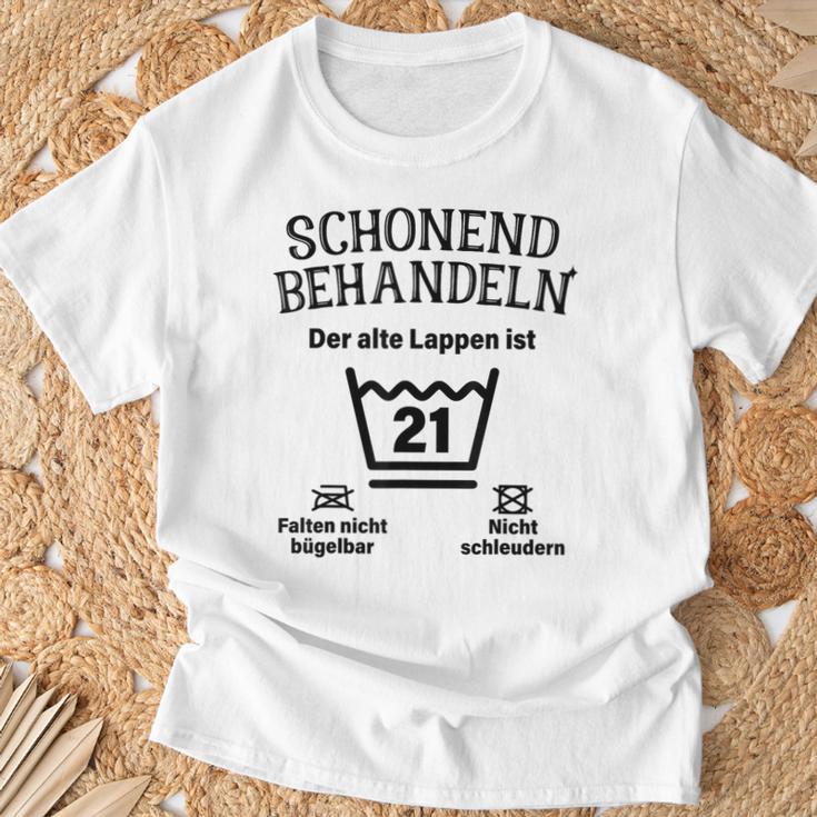 Schonend Treateln 21St Birthday Der Alte Lappen Ist 21 T-Shirt Geschenke für alte Männer