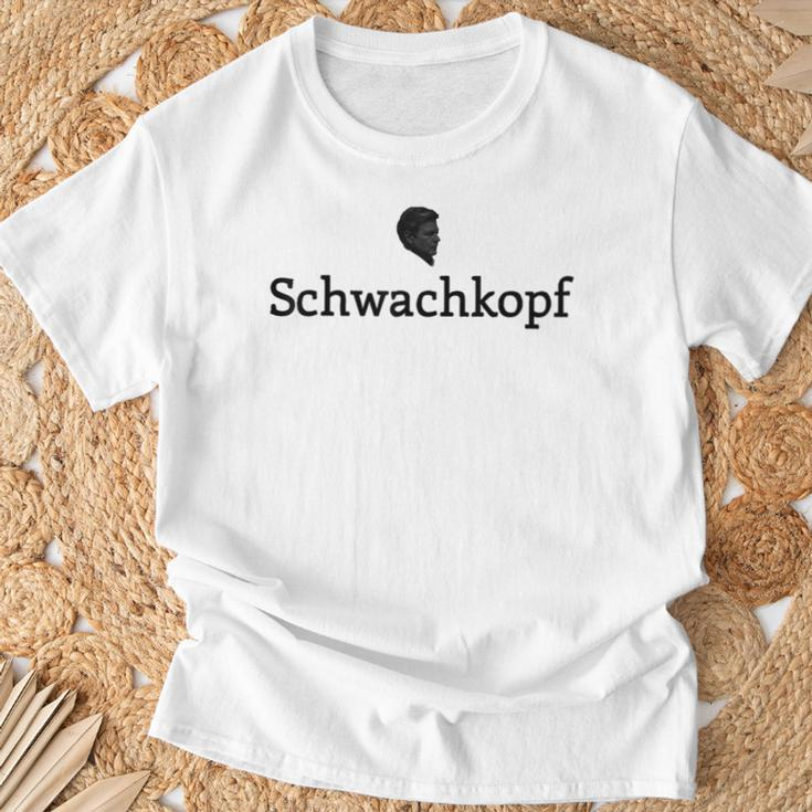 Schwach­Kopf Meme Robert Habeck Political Meme Gray T-Shirt Geschenke für alte Männer