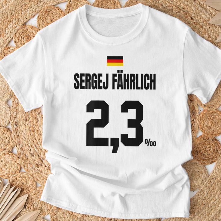 Sergej Fährlich Sauftrikot X Malle Party Trikot Deutschland T-Shirt Geschenke für alte Männer