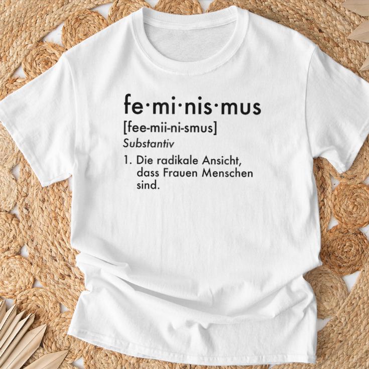 Sexism Gender Feminist Feminism Definition T-Shirt Geschenke für alte Männer