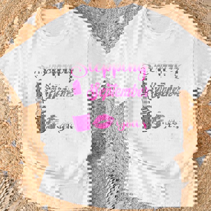 Stepping Into My September Birthday Girls Ladies T-Shirt Gifts for Old Men
