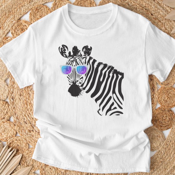 Sunglasses Zebra Hipster Zebra T-Shirt Geschenke für alte Männer