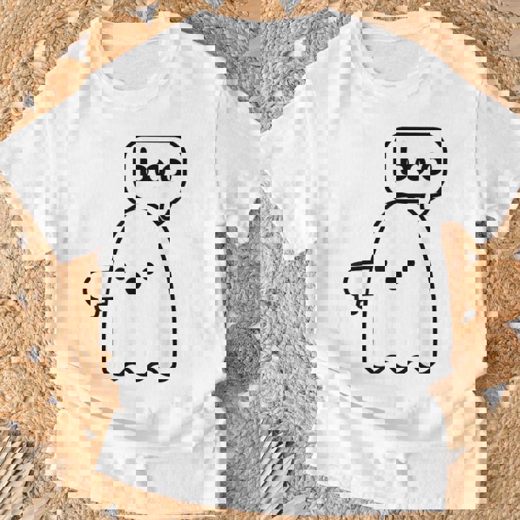 Thumbs Down Ghost Screaming Boo Disapproval Ghost Halloween T-Shirt Gifts for Old Men