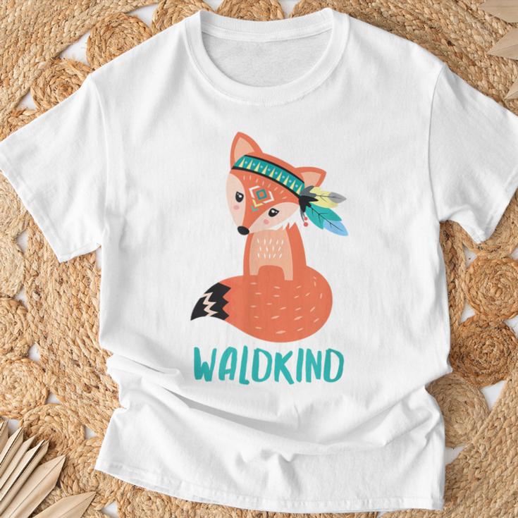 Waldkind Fuchs T-Shirt Geschenke für alte Männer