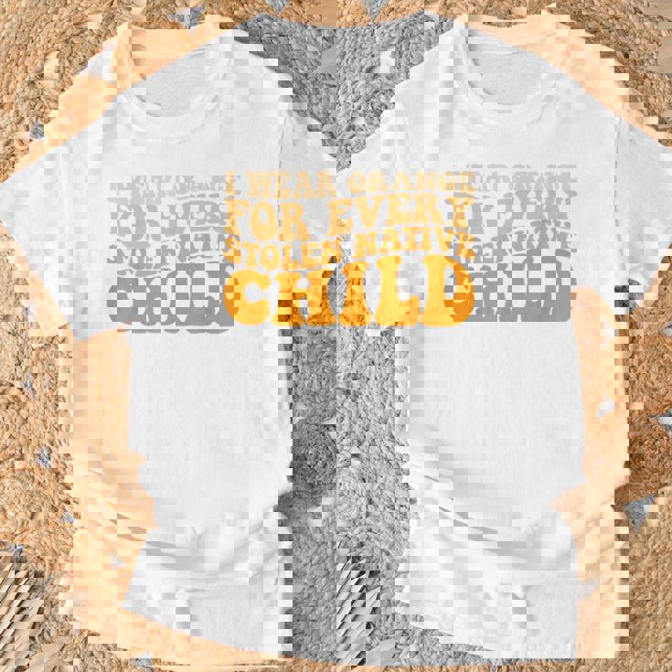 I Wear Orange For Every American Native Child Indian Pride T-Shirt Gifts for Old Men