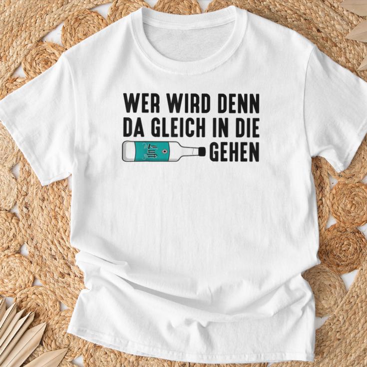 Wer Wird Denn Da Gleich In Die Luft Gehen X Mint Liqueur Mint T-Shirt Geschenke für alte Männer