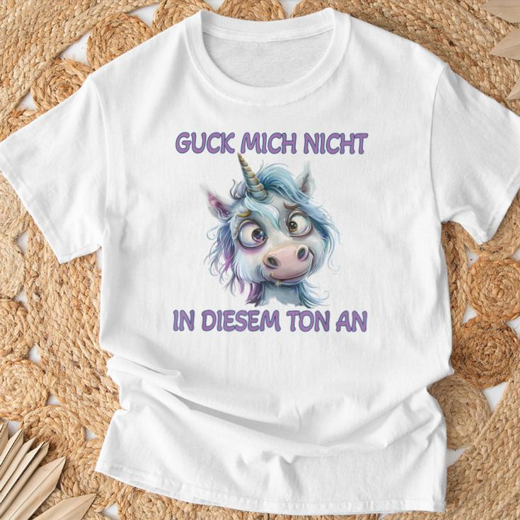 Zerzaustes Einhorn T-Shirt Geschenke für alte Männer