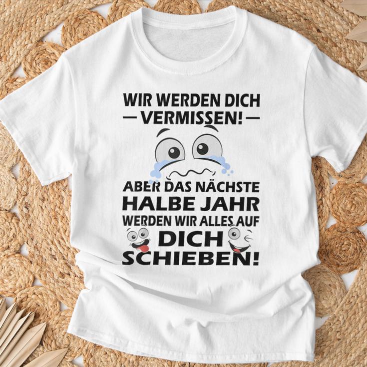 Zum Farewell Glückwunsch Zu Deiner Flucht Employee Gray S T-Shirt Geschenke für alte Männer