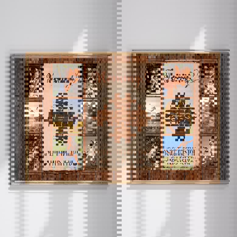 Mom You Are The Piece That Hold Us Together Custom Photo Canvas