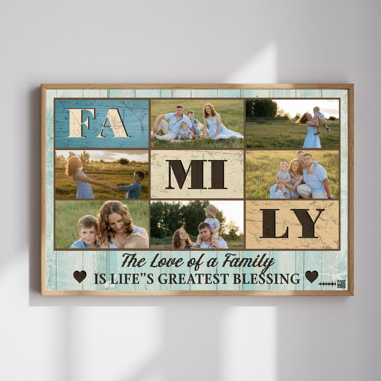 The Love of a Family Custom Photo Canvas | Familywalldecor CA