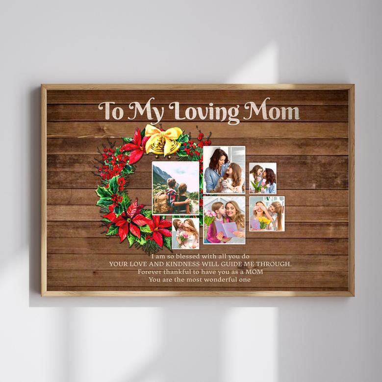 To My Loving Mom Canvas - Heartfelt Christmas Gift for Mom | Familywalldecor AU