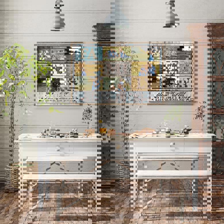 Family love personalized canvas print showcasing the Love of a Family quote in elegant type, thoughtful gift for parents or grandparents