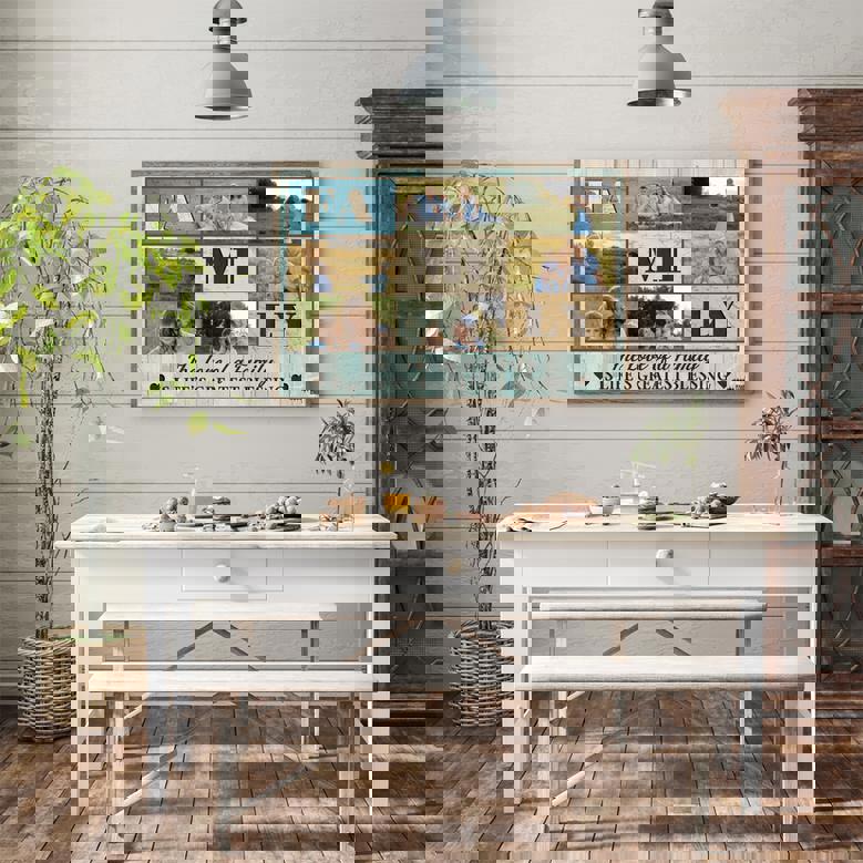 The Love of a Family Custom Photo Canvas